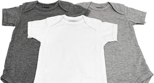 Vista 5 de 123 Bear - Mamelucos unisex de manga corta de algodón y spandex para bebé niño y niña