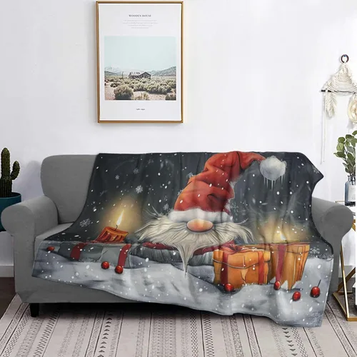 Vista 16 de 250 Anniversary USA Flag Flannel Fleece Throw Blankets, Patriotic Eagle Super Warm Soft Sofa Blanket All Season (40"x30")