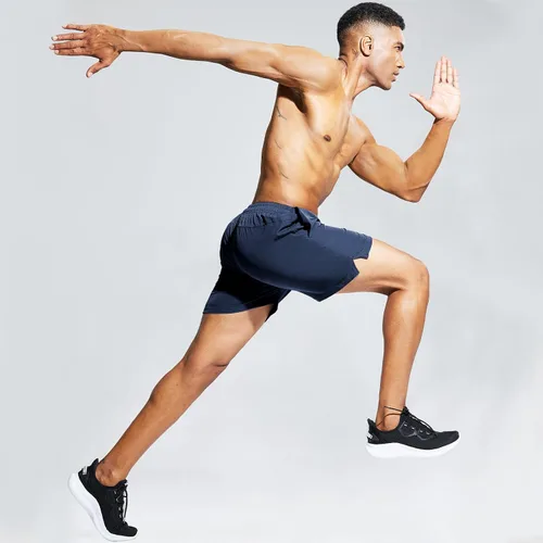 Vista 6 de Haimont Pantalones cortos deportivos para hombre de 5 pulgadas para gimnasio, deportes, entrenamiento activo con bolsillos, secado rápido