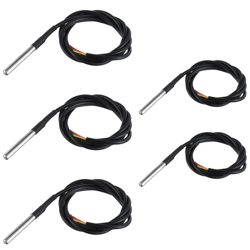 Vista 7 de BOJACK DS18B20 1M Sensor de temperatura Sonda de temperatura de acero inoxidable Paquete impermeable (paquete de 2)