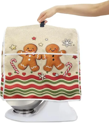 Vista 5 de Funda para batidora de Navidad para Kitchen Aid de 4.5 a 5 cuartos de galón, cubiertas antipolvo para electrodomésticos pequeños de hombre de Un