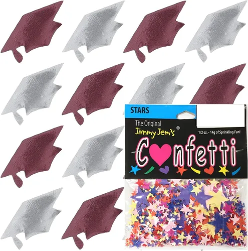 Vista 108 de Confetti Grad Cap Negro, Azul Marino Combo - 2 bolsas de media onza (1 oz)