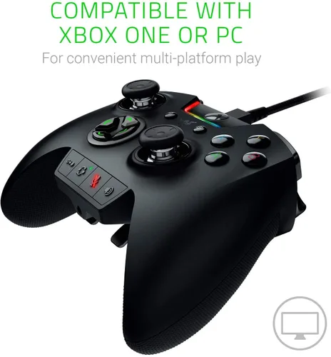Vista 7 de Razer Wolverine Ultimate Chroma - Controlador de gamepad totalmente personalizable - Palillos analógicos intercambiables y Dpad - Compatible