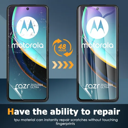 Vista 2 de Paquete de 2+2 protectores de pantalla para Motorola Moto Razr 2025