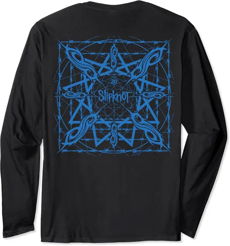 Vista 2 de Slipknot Camiseta de manga larga negra Tribal, Negro, S