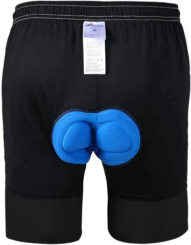 Vista 3 de VAYAGER - Pantalones cortos de ciclismo con acolchado 3D para bicicleta de montaña, ajuste holgado, ligeros