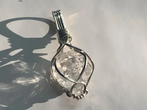 Vista 7 de 66 necklace pendant gemstones choose from moldavite, citrine, or herkimer diamond