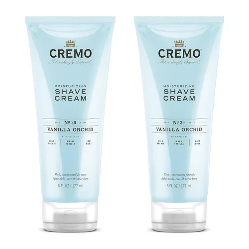 Vista 9 de Cremo Crema de afeitar para mujeres para piel sensible, hidratante, coco y mango, crema de afeitado ultra-deslizante para mujeres, combate rasguños