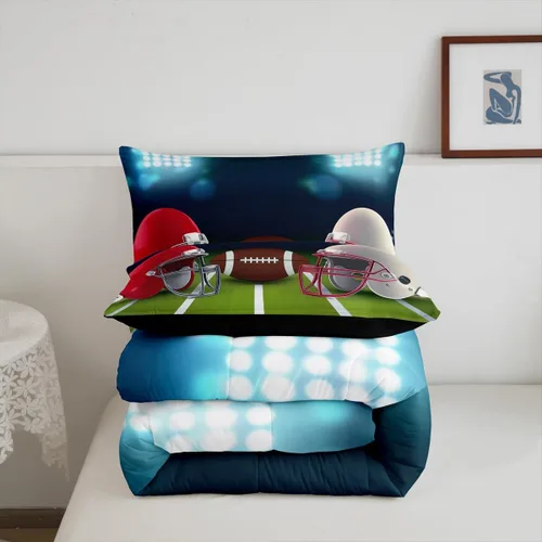 Vista 55 de Juego de ropa de cama de baloncesto para niños y adolescentes, juego de edredón deportivo para niños, tamaño matrimonial, suave, ligero, decoración