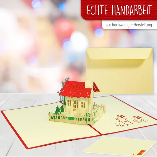 Vista 4 de LINPOPUP®, LIN17074, Tarjetas emergentes en movimiento, tarjetas 3D tarjetas de felicitación en casa, N54
