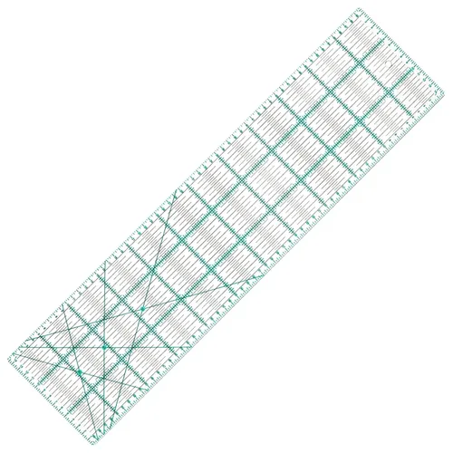 Vista 7 de MANUFORE 4 reglas cuadradas de acolchado (12.6 in/9.4 in/6.3 in/4.7 in) regla acrílica de costura regla métrica antideslizante, herramientas