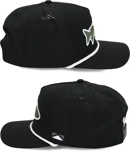 Vista 31 de Paramount Outdoors Sombrero de pesca de trucha al atardecer, diseño de silueta de pez de montaña, sombrero para exteriores con cómodo Snapback
