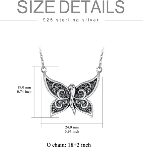 Vista 6 de Collar de cuerno italiano de plata de ley 925 con dije de cuerno italiano, amuleto de protección de buena suerte, joyería para mujeres y hombres