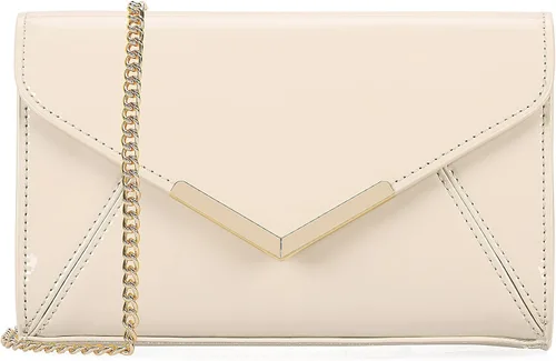 Vista 2 de DEXMAY - Bolso de mano de noche para mujer, de charol sintético, plegable, bolso formal