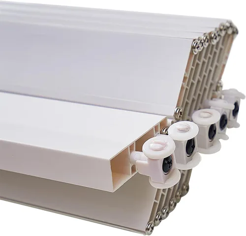 Vista 5 de Inicio Puertas de acordeón blancas de 32 x 80 pulgadas para armario, puerta plegable recortable de PVC, puertas plegables compactas, puerta Blanco