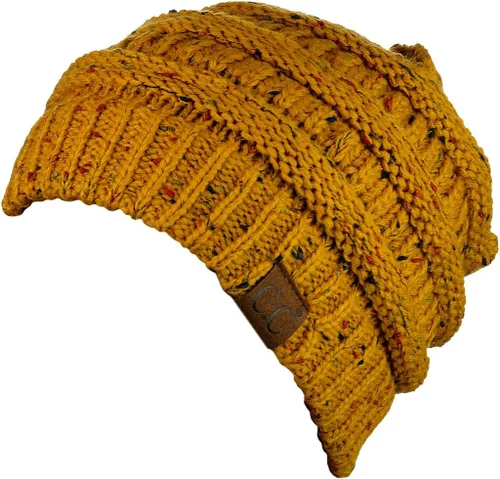 Vista 117 de C.C Trendy Warm Chunky Soft Stretch Cable Knit Beanie