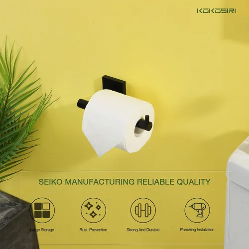 Vista 9 de KOKOSIRI Toalleros de 24 pulgadas, toalleros de baño, soporte para toallas de baño, soporte para papel higiénico, soporte para rollo de papel