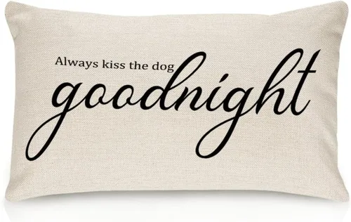 Vista 40 de Sweet Dreams - Fundas de almohada lumbar de lino y algodón de 12 x 18 pulgadas, funda de almohada rectangular decorativa de granja, divertida