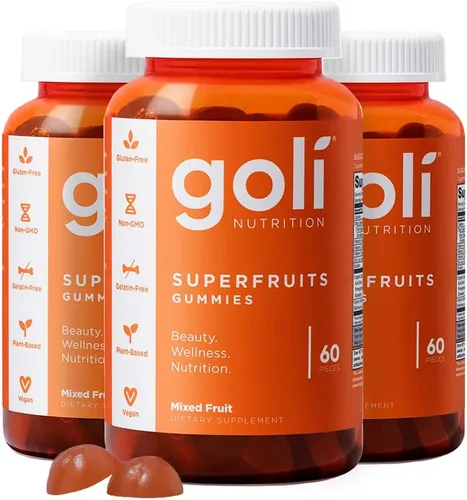 Vista 10 de Goli Nutrition - Gomita vitamínica SuperfRUITS de 60 quilates, con ingredientes potenciadores del colágeno. Radiar. Rejuvenecer. Refresca
