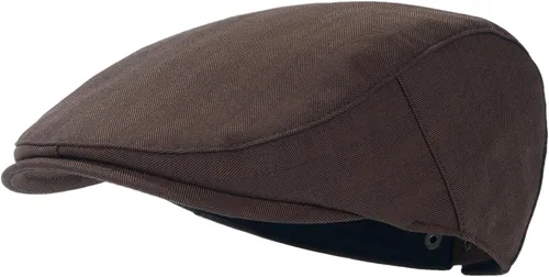 Vista 8 de Gorra plana de Newsboy Gatsby Ivy Golf Cabbie Driving Hunting Hat Negro