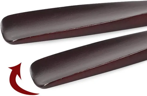 Vista 6 de Healifty Calzador de metal Metal Herramientas de metal con mango de madera para hombres y mujeres Botas Zapatos Suministros Tamaño M Herramientas
