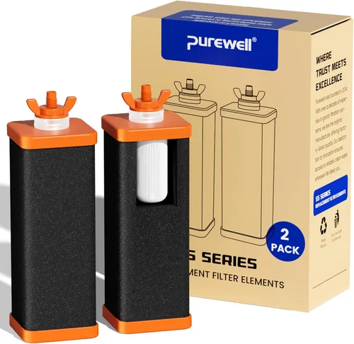 Vista 11 de Purewell PF-6 Elementos de purificación compuestos negros de 3 etapas, filtros de repuesto para filtros ProOne y Berkey, sistema de filtro de agua