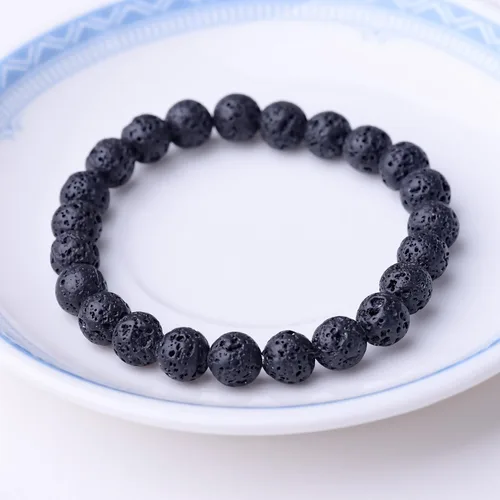 Vista 7 de WRCXSTONE - Pulsera elástica de cuentas de cristal curativo de 8mm.