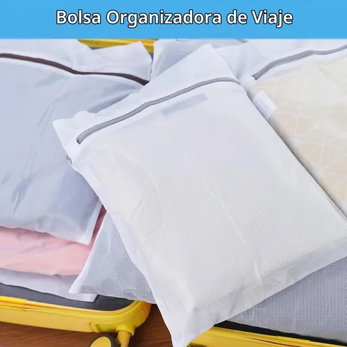Vista 7 de GOGOODA - 3 bolsas de malla para lavandería, bolsas para lavado de prendas delicadas, lencería, medias