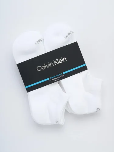 Vista 129 de Calvin Klein Calcetines para hombre, mezcla de algodón, acolchados, sin talla, forro de calcetines atléticos (6 unidades)