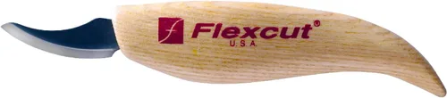 Vista 23 de FLEXCUT Cuchillos para tallado de madera Cuchillo para tallado de astillas Hoja de acero 1095 con alto contenido de carbono Mango ergonómico