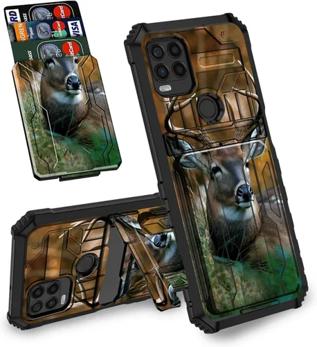 Vista 12 de Funda tipo cartera con versículo bíblico Salmo 46-5 para Samsung Galaxy A16 5G con ranura para tarjeta desmontable para ocultar tarjetas de crédito