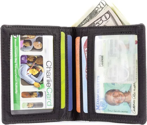 Vista 2 de Big Skinny Metro - Cartera delgada plegable con capacidad para hasta 20 tarjetas