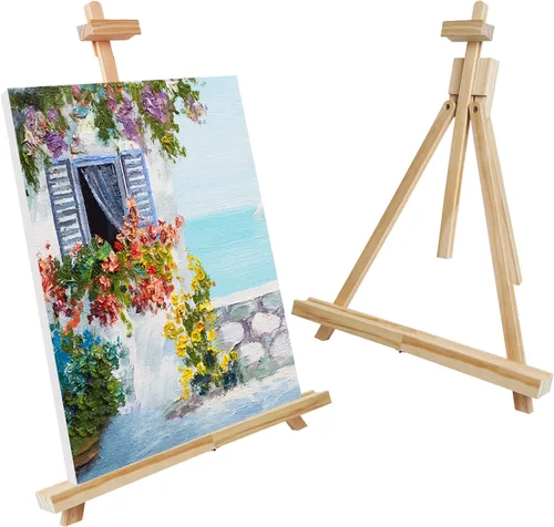 Vista 9 de CONDA caballete de haya mediano, portátil y ajustable de 18 a 31-1/2 pulgadas