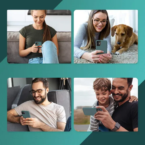Vista 7 de ORIbox - Funda compatible con iPhone 11 Pro, acabado suave al tacto de silicona líquida exterior