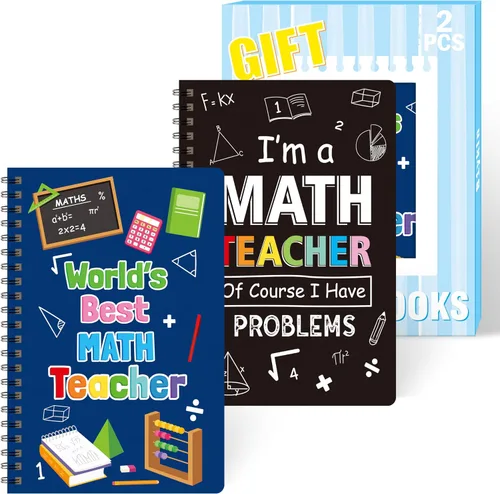 Vista 10 de B1ykin Cuadernos en espiral A5, 2 unidades, 50 hojas, 100 páginas, encuadernados con alambre, regalo de agradecimiento al profesor, cuaderno