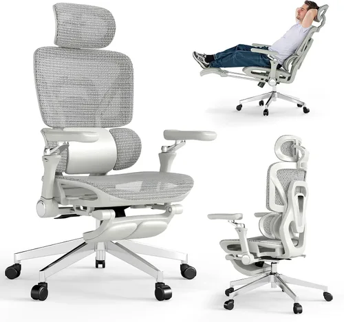 Vista 11 de MOJAY Ergonomic Office Chair with Footrest and Lumbar Support