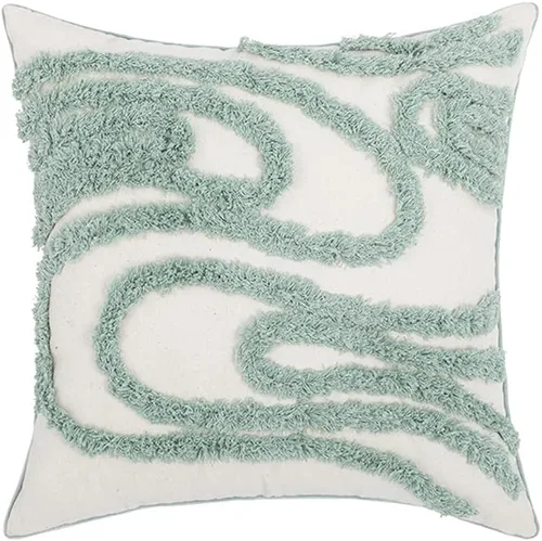 Vista 7 de vctops Funda de almohada decorativa de lino con bordado floral bohemio para sofá, cama (margarita, 18 x 18 pulgadas)