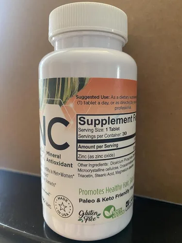 Vista 7 de Comprimidos de zinc de 50 mg para estómagos sensibles Fórmula de suplemento suave sin náuseas para usuarios de GLP1 Fácil de tolerar, fabricado