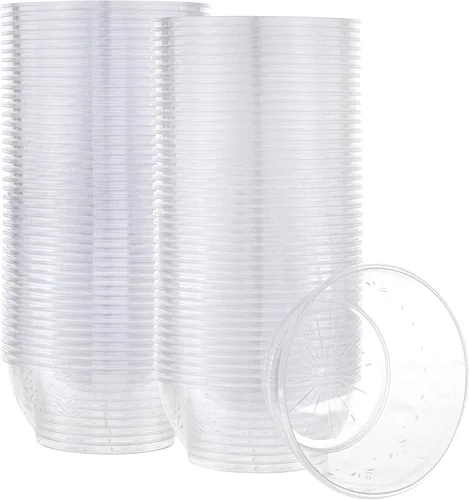Vista 8 de PLASTICPRO Cuencos de plástico duro de 6 onzas – Cuencos de helado desechables transparentes de calidad premium, paquete de 20