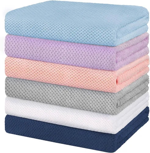 Vista 8 de HOMEXCEL Juego de Sábanas de Baño Toallas Paquete de 2 (35 x 70 Pulgadas), Toallas de Baño Ultra Suaves para Baño, Toallas Ligeras y de Secado Negro
