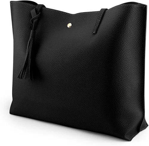 Vista 3 de oct17 - bolsa tote con asas largas para llevar al hombro, bolsa moderna para mujer