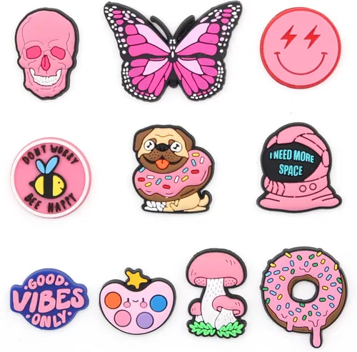 Vista 2 de Lbsidiety Cute Cartoon shoe charms PVC shoe Decoration for DIY clog Sandals Bracelets kid girls boy Teen Party Favor Gifts
