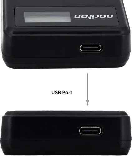 Vista 5 de Norifon Cargador USB LCD LP-E17 para Canon Eos 750D, Eos 760D, cámara Eos M3 y más