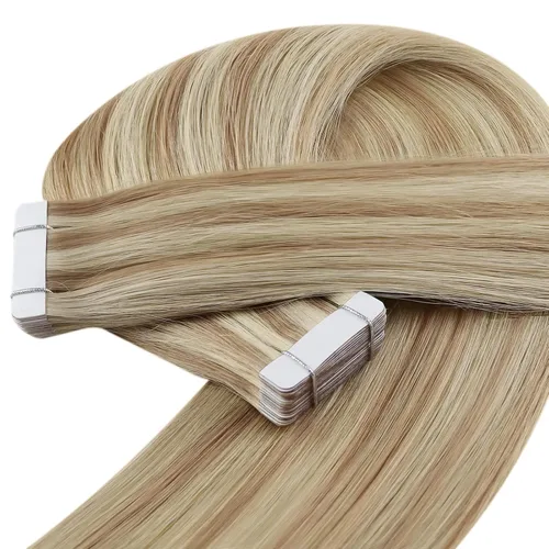 Vista 34 de YoungSee Extensiones de Cabello Humano con Cinta Balayage Extensiones de Cabello con Cinta Marrón Oscuro Extensiones de Cabello con Cinta Ombre