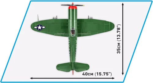 Vista 5 de COBI Colección Histórica Segunda Guerra Mundial P-47 Thunderbolt™ Plane