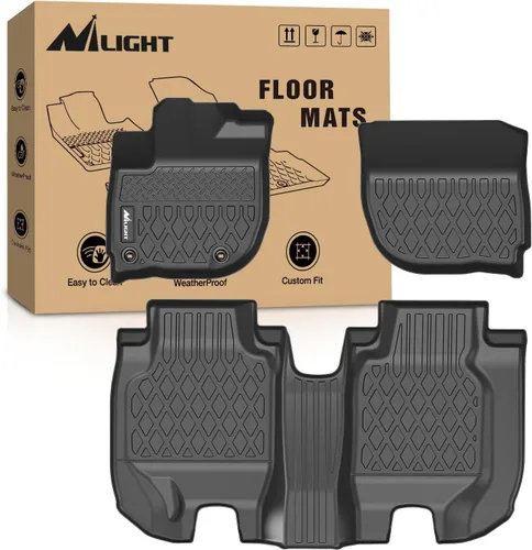 Vista 18 de Nilight Tapetes de piso TPE para Honda Odyssey 2011 2012 2013 2014 2015 2016 2017, para todo tipo de clima, forro de piso personalizado, resistente