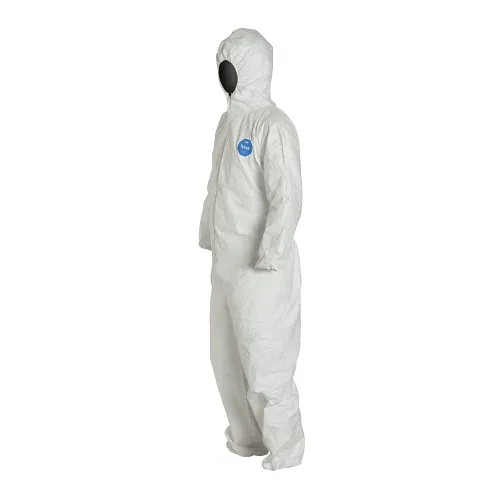 Vista 3 de DuPont Tyvek 400 TY127S - Overol protector desechable con capucha y puño elástico talla XL 25 unidades color blanco
