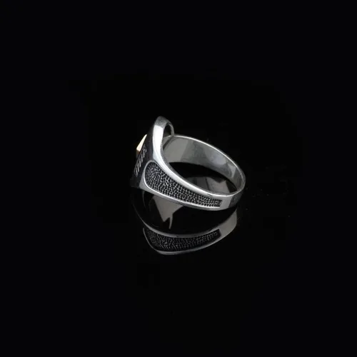 Vista 5 de Sterling Silver Fidget Ring Men, Screw Ring Men, Fidget Spinner Ring, Unique Ring, Biker Ring, Anniversary, Memorial