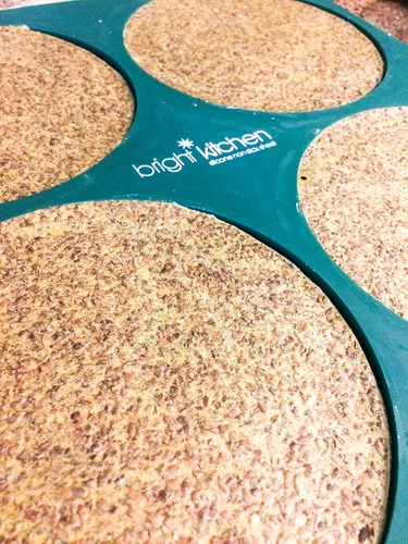 Vista 2 de Deshidratador Pizza Crust Circle Mold Shape Silicone Sheet Mat para Excalibur Deshidratar 14 "x 14" Redondo Raw Tortilla Drying Bright Kitchen