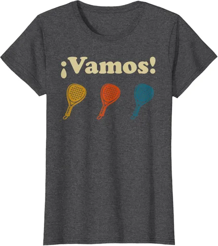 Vista 5 de Camiseta Vamos Padel Player Sport en Español Retro Hombre